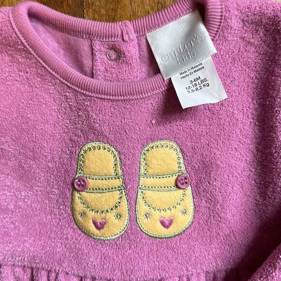 Vintage Carters romper 3 to 6 months one piece outfit purple retro y2k 90s - Picture 3 of 4